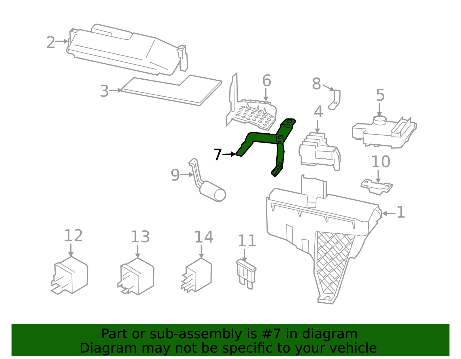 Fuse Box Bracket - Volvo (8690697) - view 2