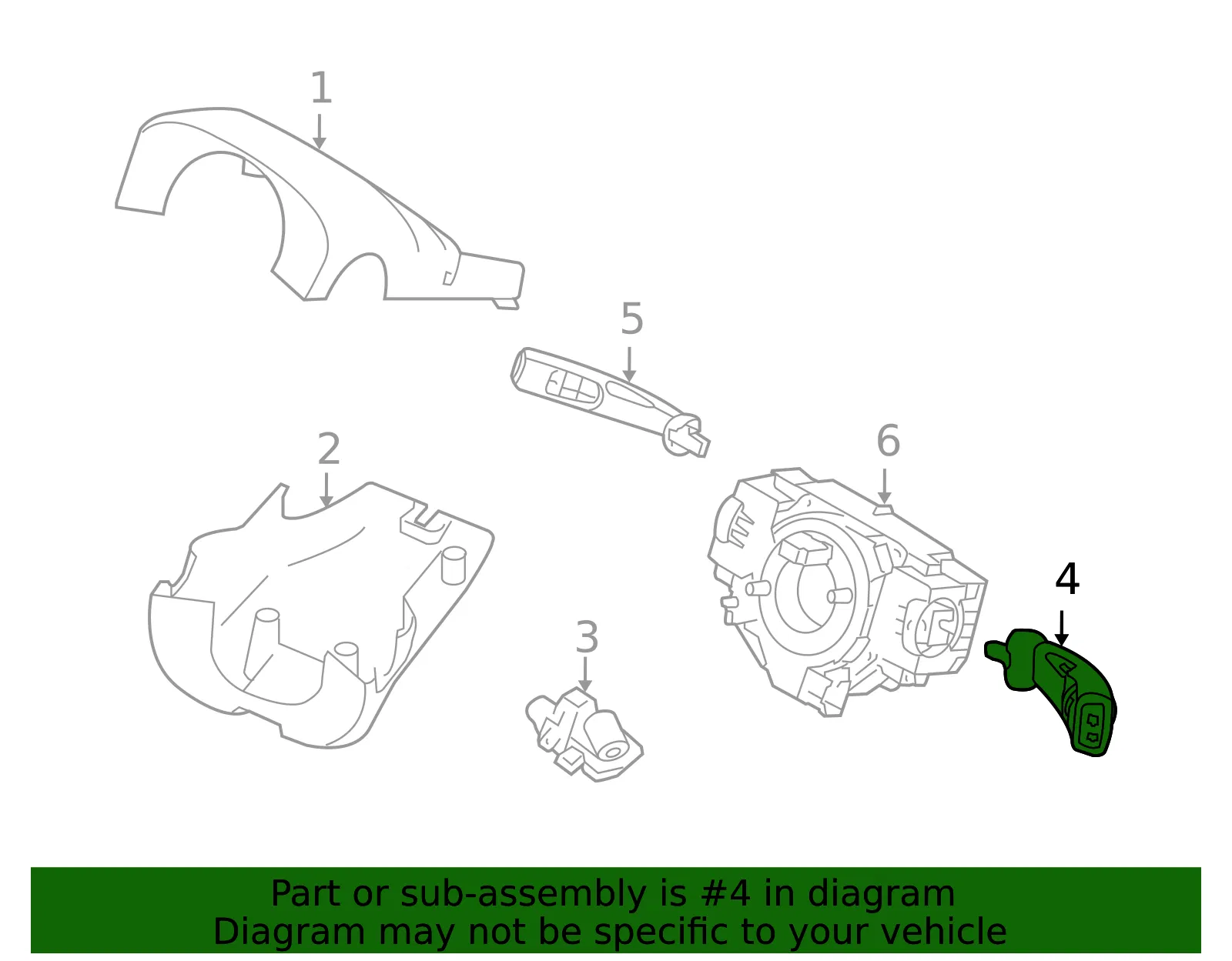 Wiper Switch - Volvo (8691992) - view 3