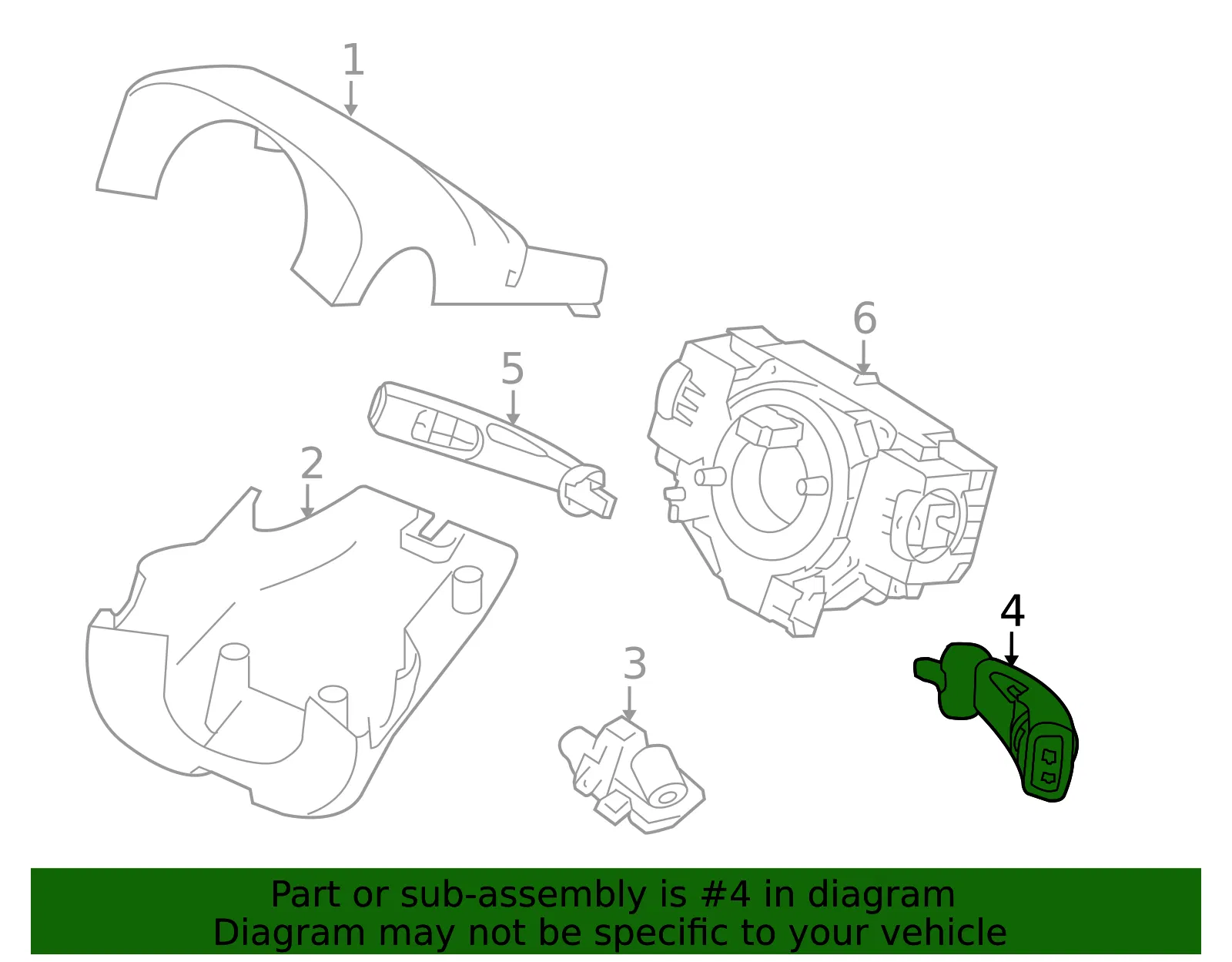 Wiper Switch - Volvo (8691993) - view 3