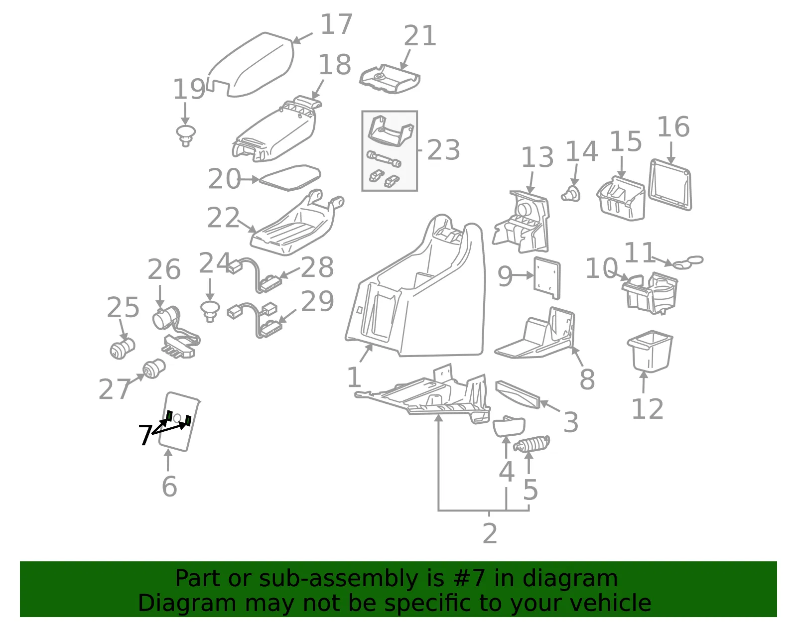 Switch Panel Buffer - Driver's Side (LH) - Volvo (8693991) - view 2