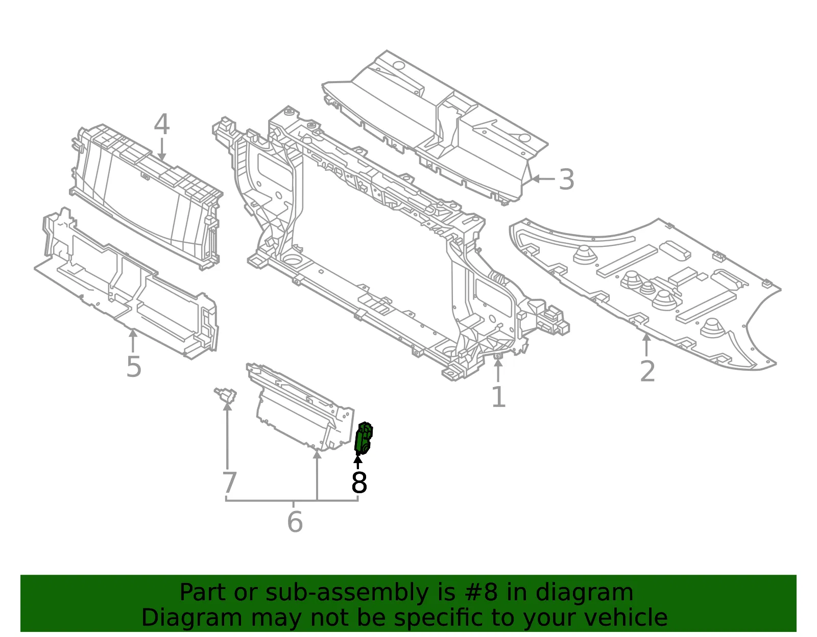 Actuator - Kia (86989-CVAA0) - view 2