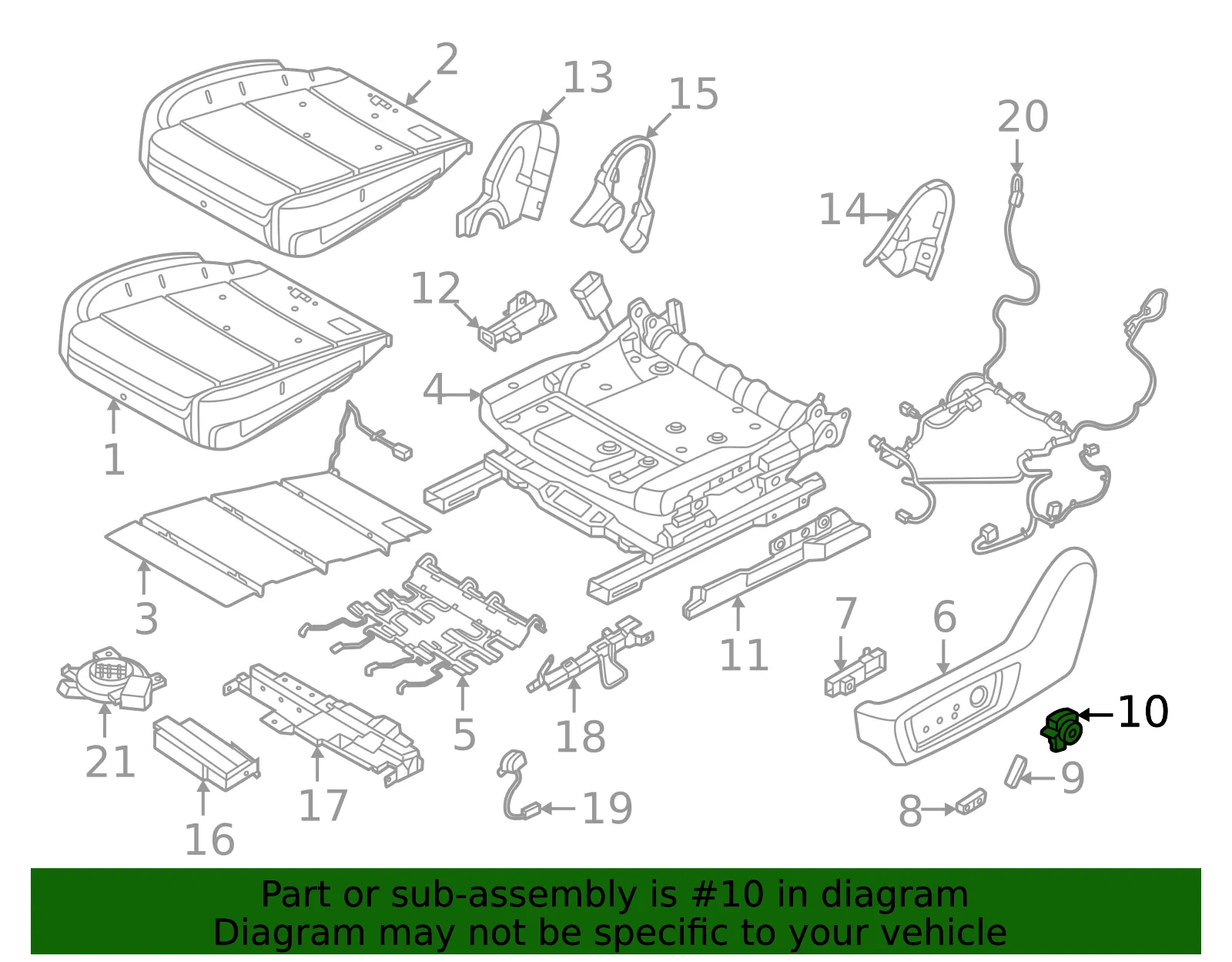 Switch - Nissan (87367-7BF1A) - view 2