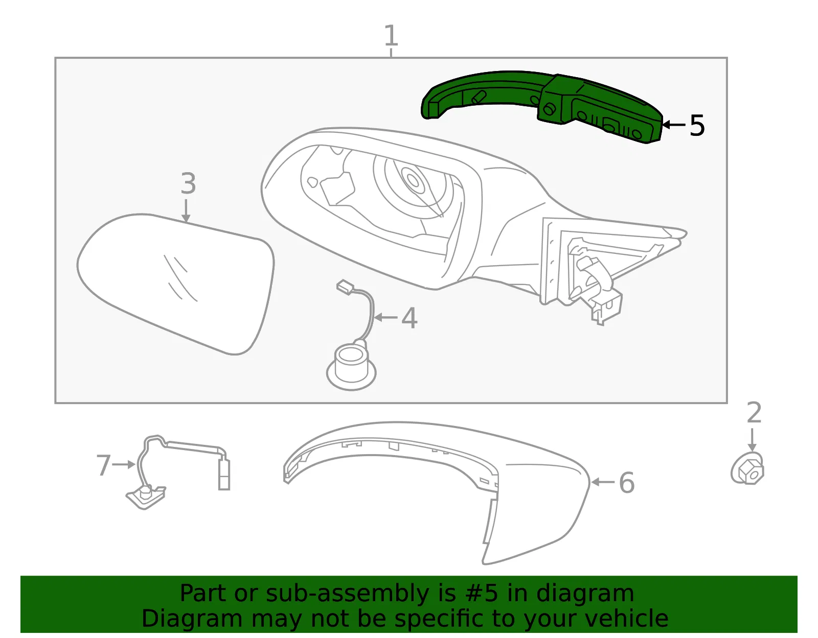 Signal Lamp - Passenger Side (RH) - Kia (87624-3R500) - view 2