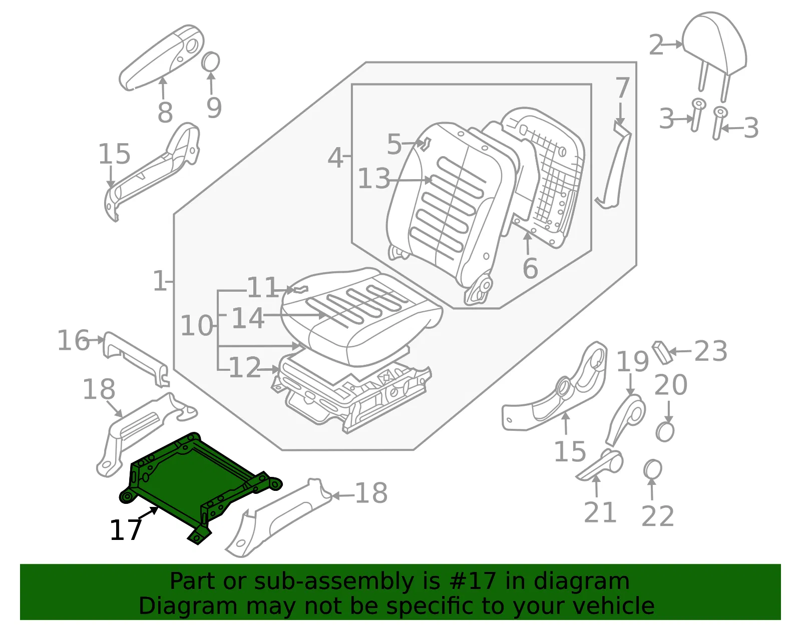 Pedestal - Kia (88520-4D020) - view 2