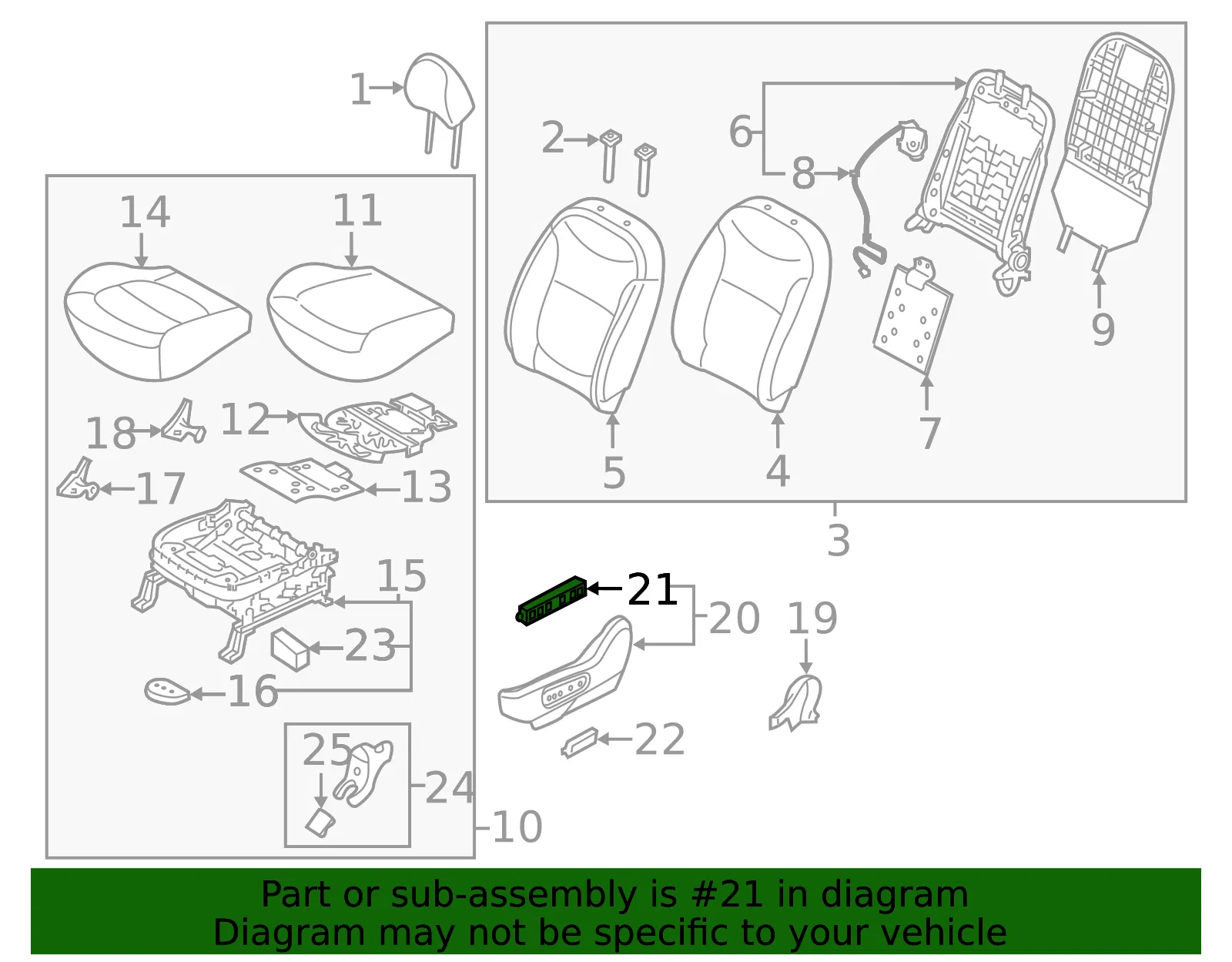Seat Switch - Kia (88540-A4100) - view 2