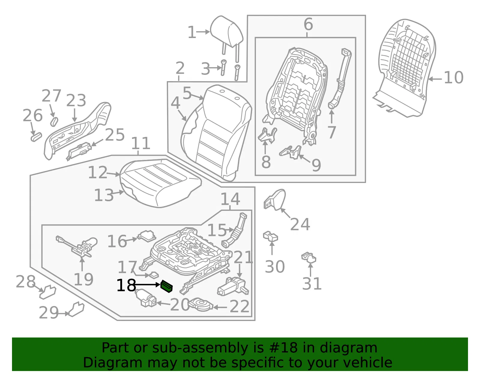 Module - Passenger Side (RH) - Kia (88540-C6120) - view 2