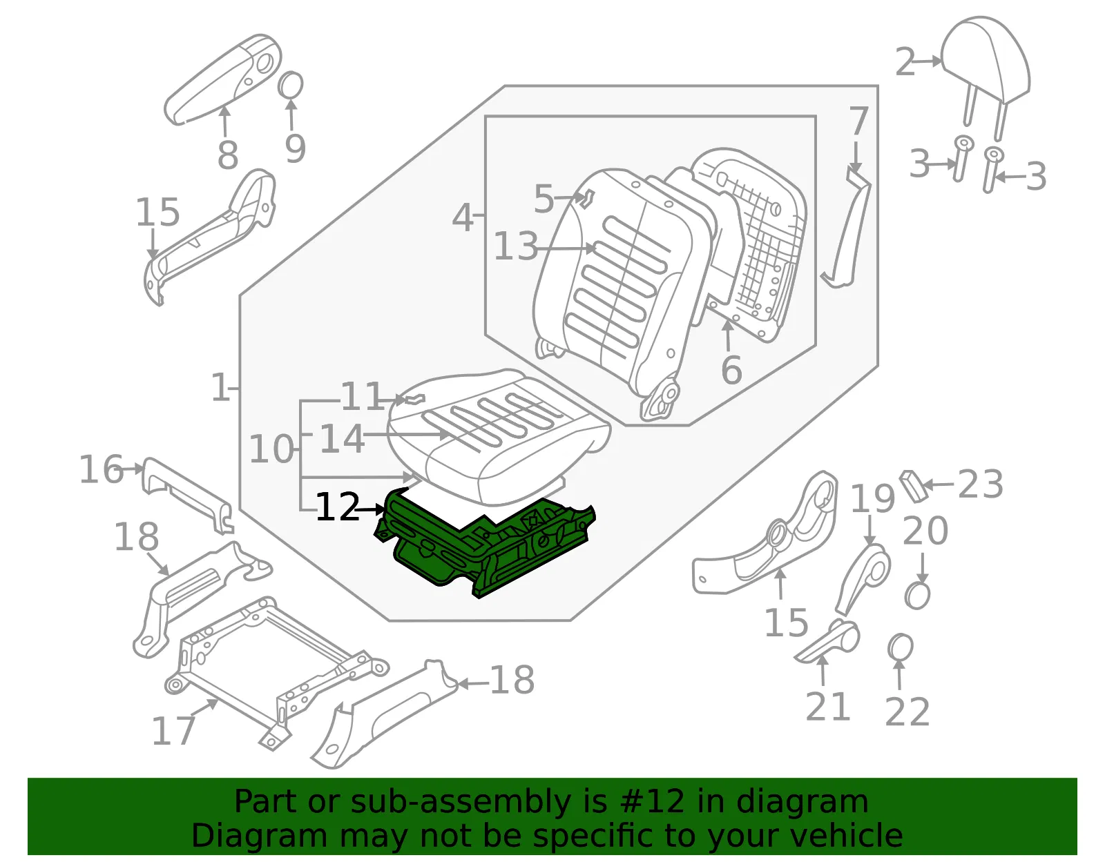 Pedestal - Kia (88610-4D341) - view 2