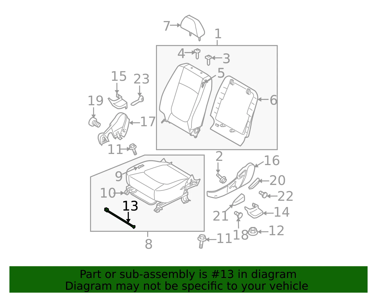 Sensor - Driver's Side (LH) - Kia (88963-2F500) - view 2