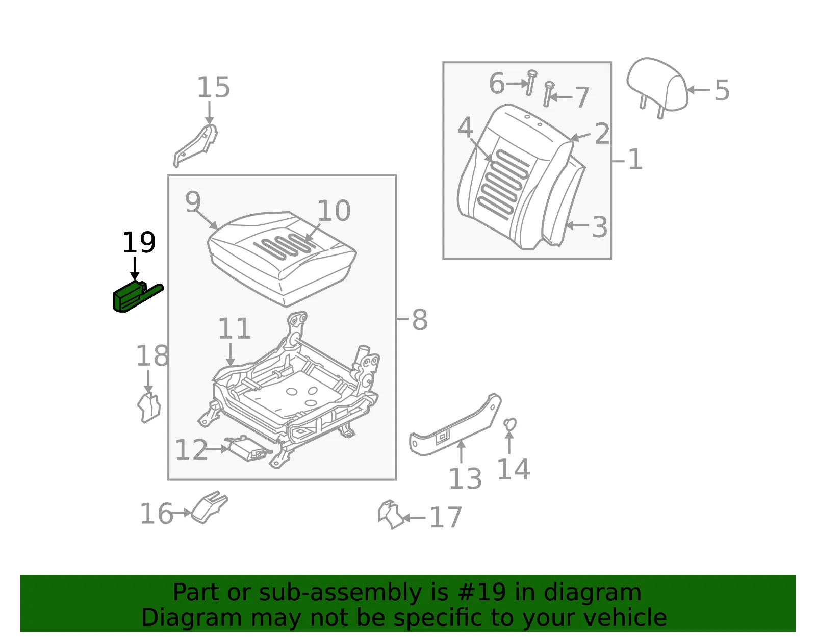 Position Sensor - Driver's Side (LH) - Kia (88970-3F500) - view 2