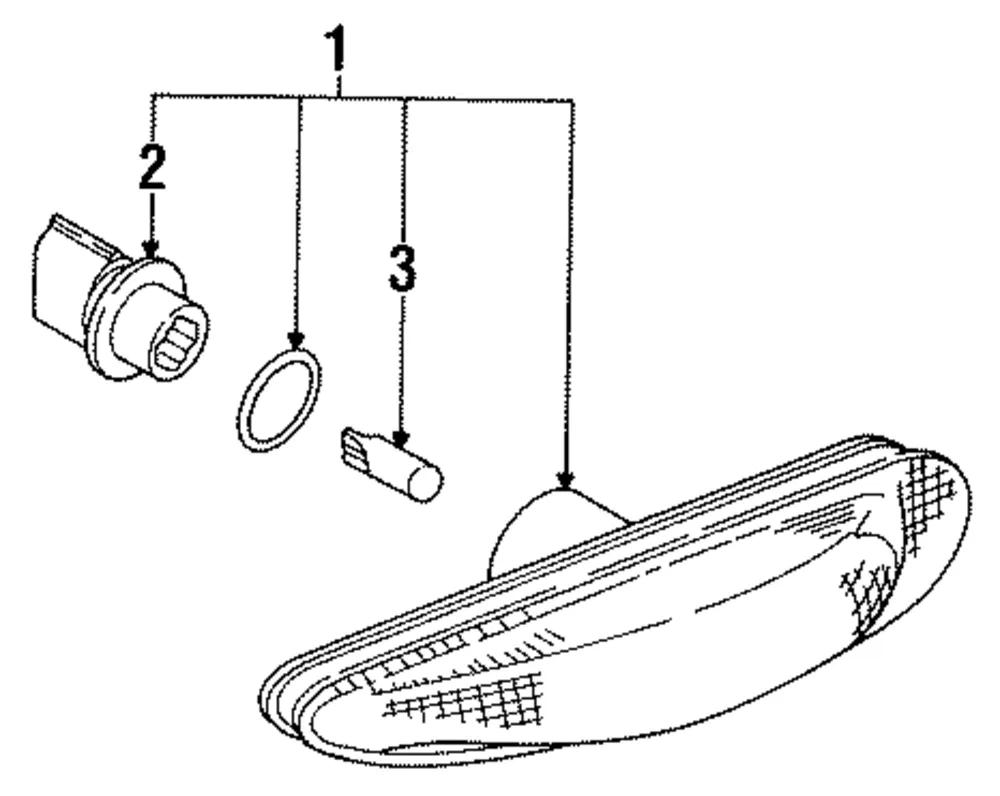 Side Marker Lamp - Mazda (8bh251130)
