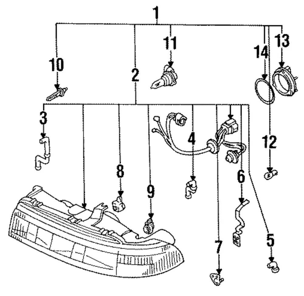 Headlamp Assembly - Mazda (8bhv51040a)