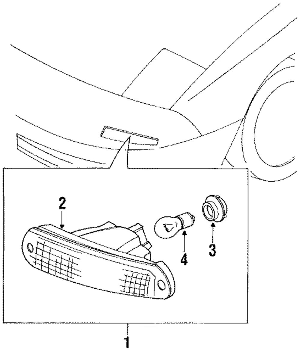 Park Lamp Assembly - Mazda (8bn151070)