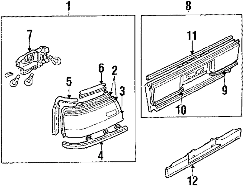 Tail Light Assembly - Mazda (8dg951160)