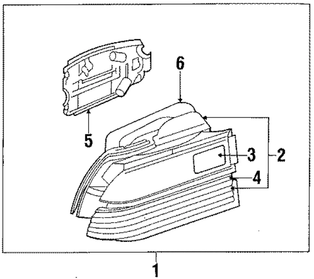Tail Lamp Assembly - Mazda (8dga51160)