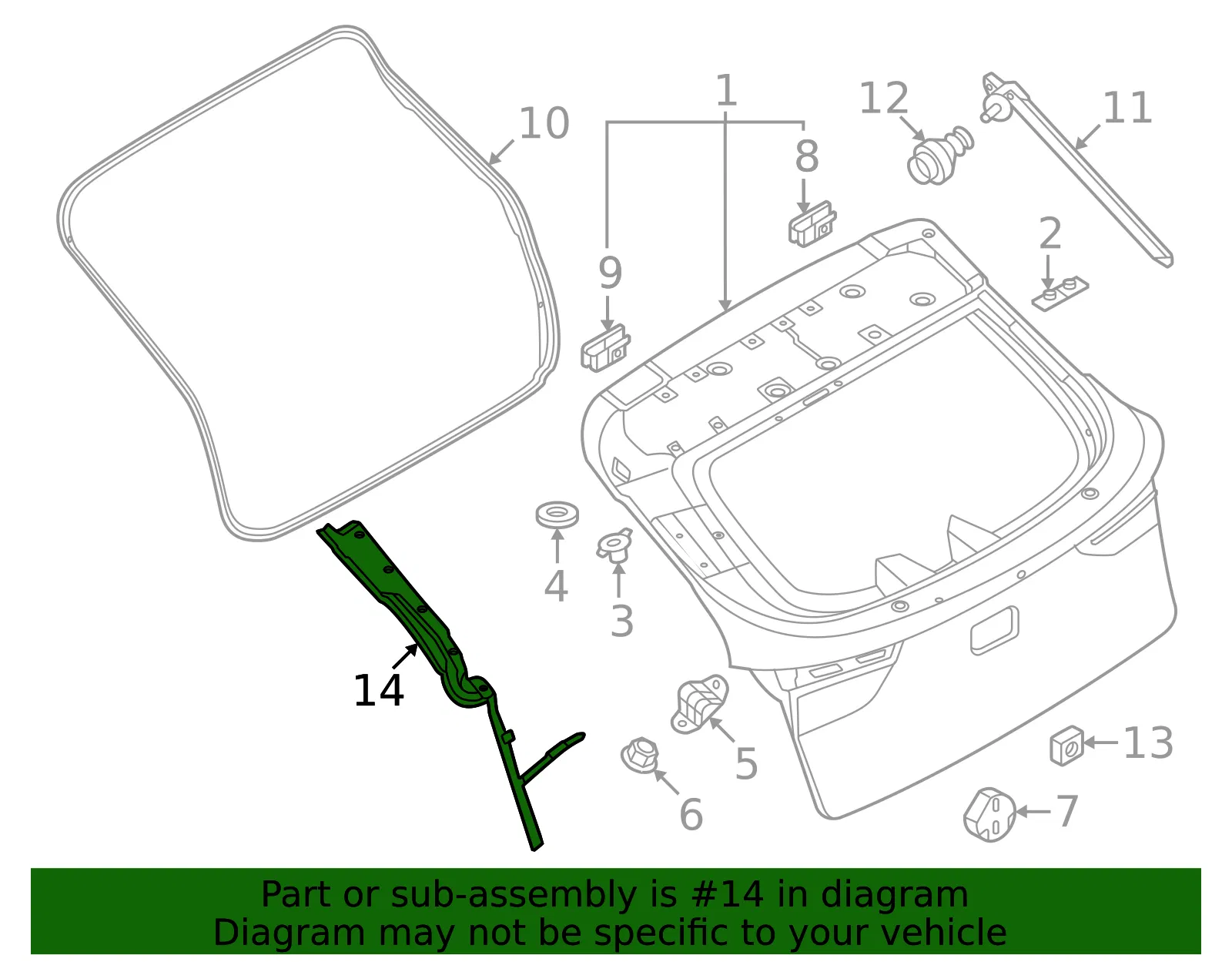 Sensor - Nissan (90568-5MP2A) - view 2