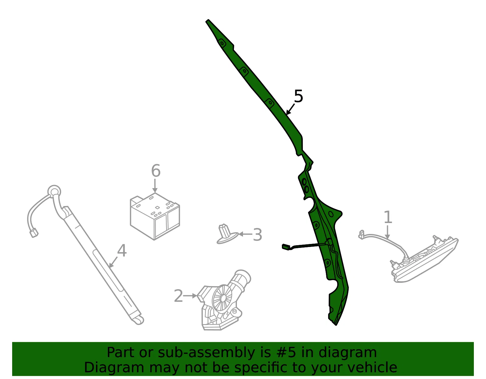 Sensor - Nissan (90568-6TA0A) - view 2