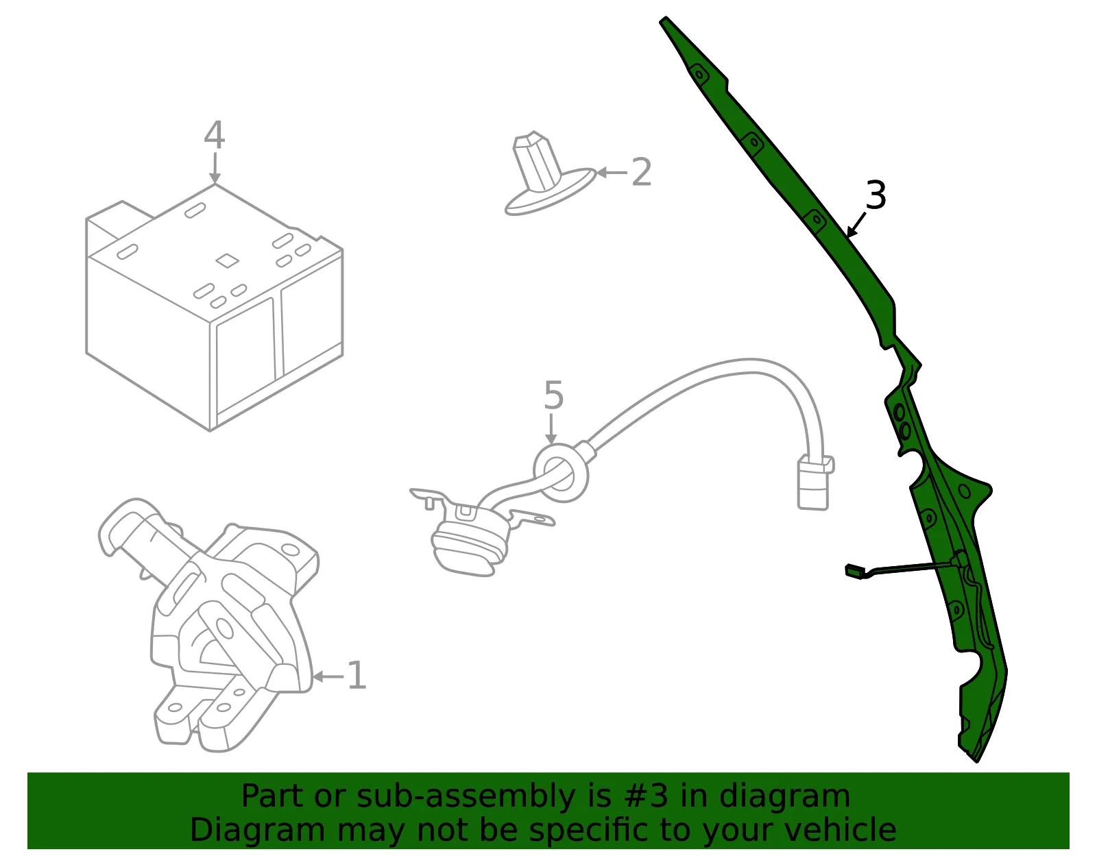 Sensor - Nissan (90568-7KA0A) - view 2