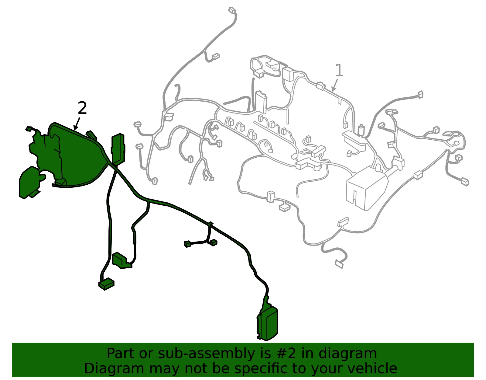 Wire Harness - Kia (911B0-D9150) - view 2