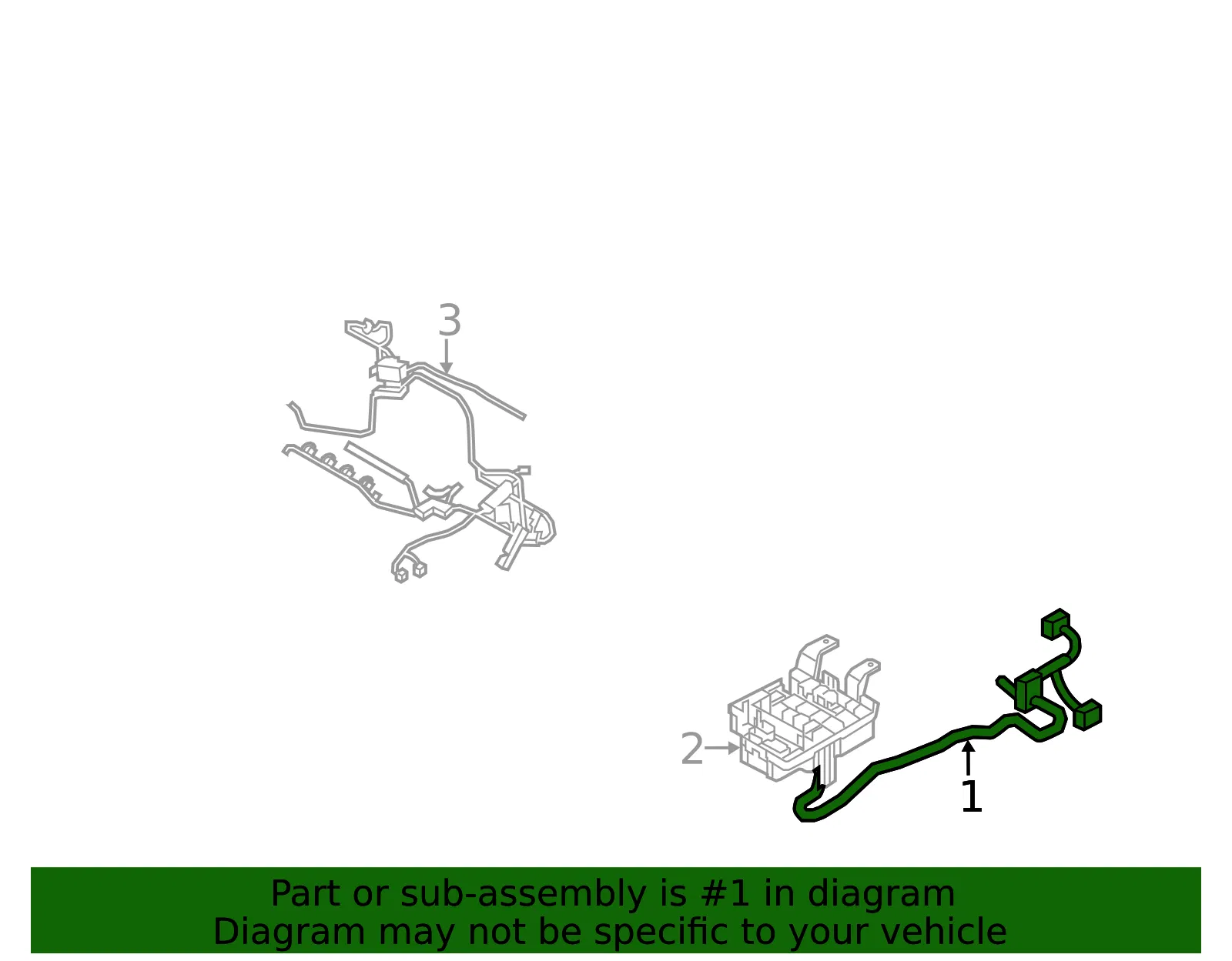 Wire Harness - Kia (91200-1U080) - view 2