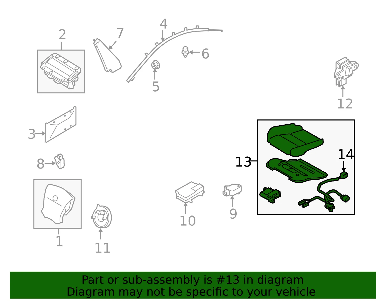 Occupant Module - Passenger Side (RH) - Volvo (9123941) - view 2