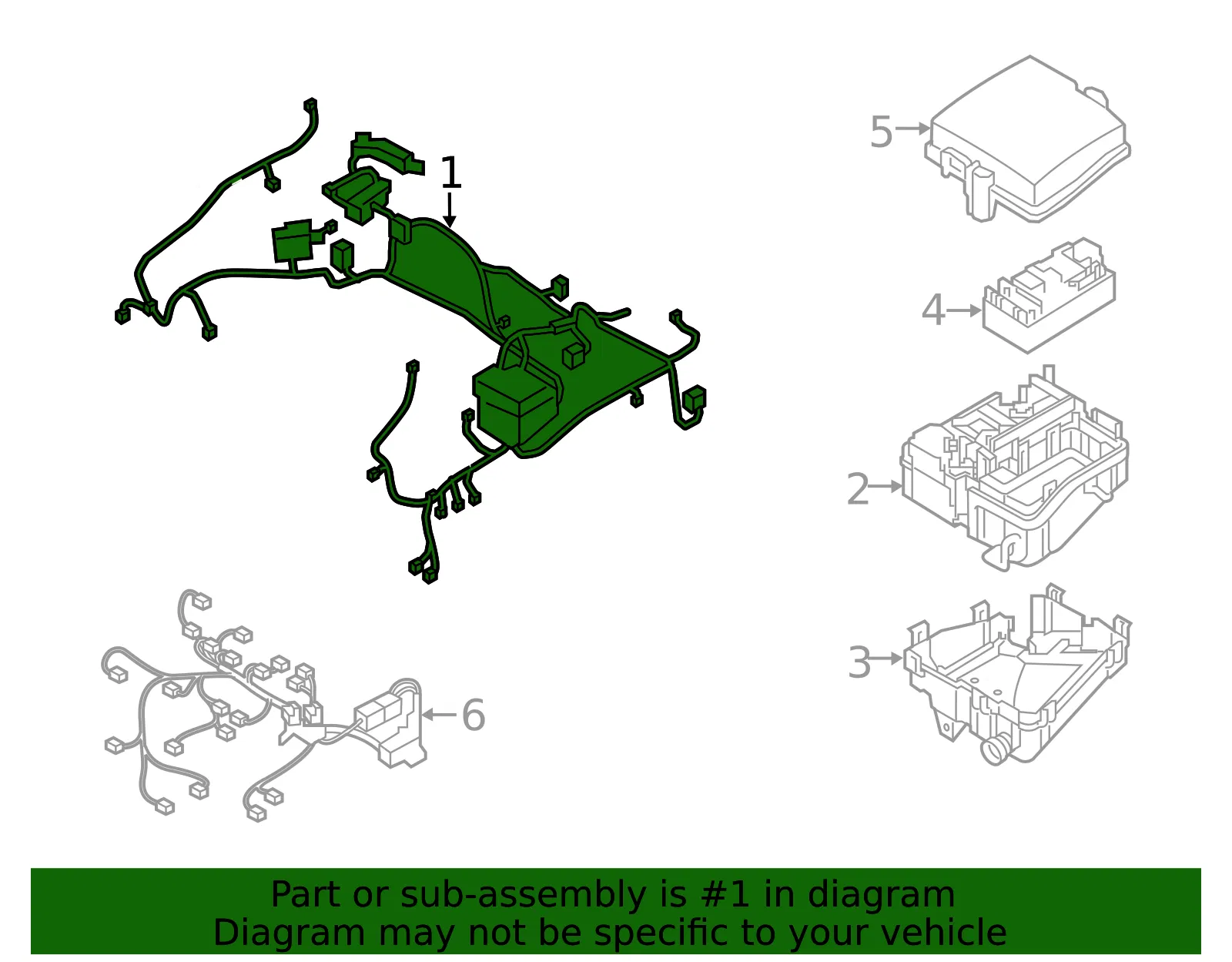 Wire Harness - Kia (91250-C6151) - view 2