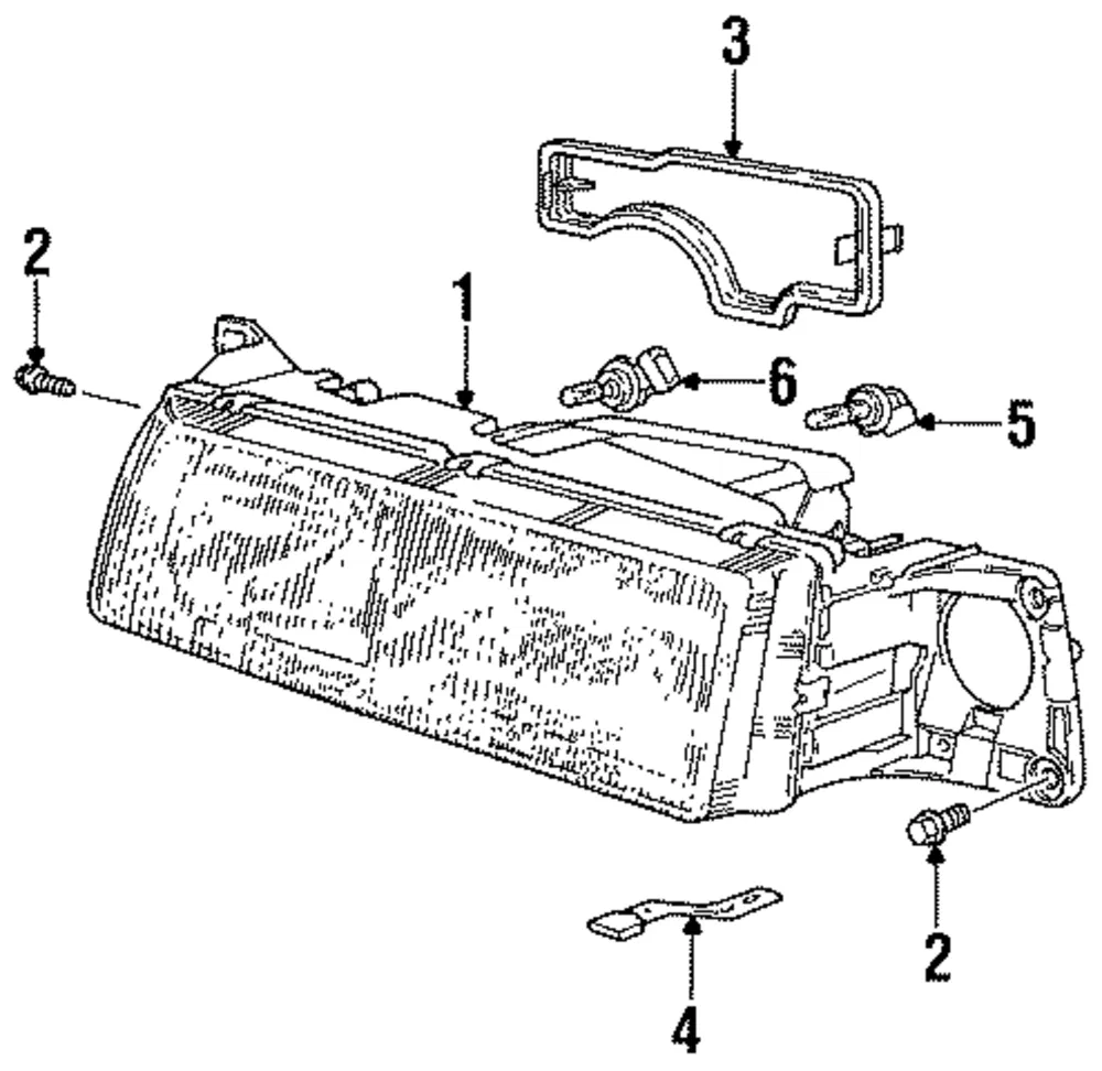 Headlamp Assembly - Driver's Side (LH) - Volvo (9126610)