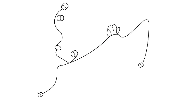 Harness - Passenger Side (RH) - Kia (91615-4D011)