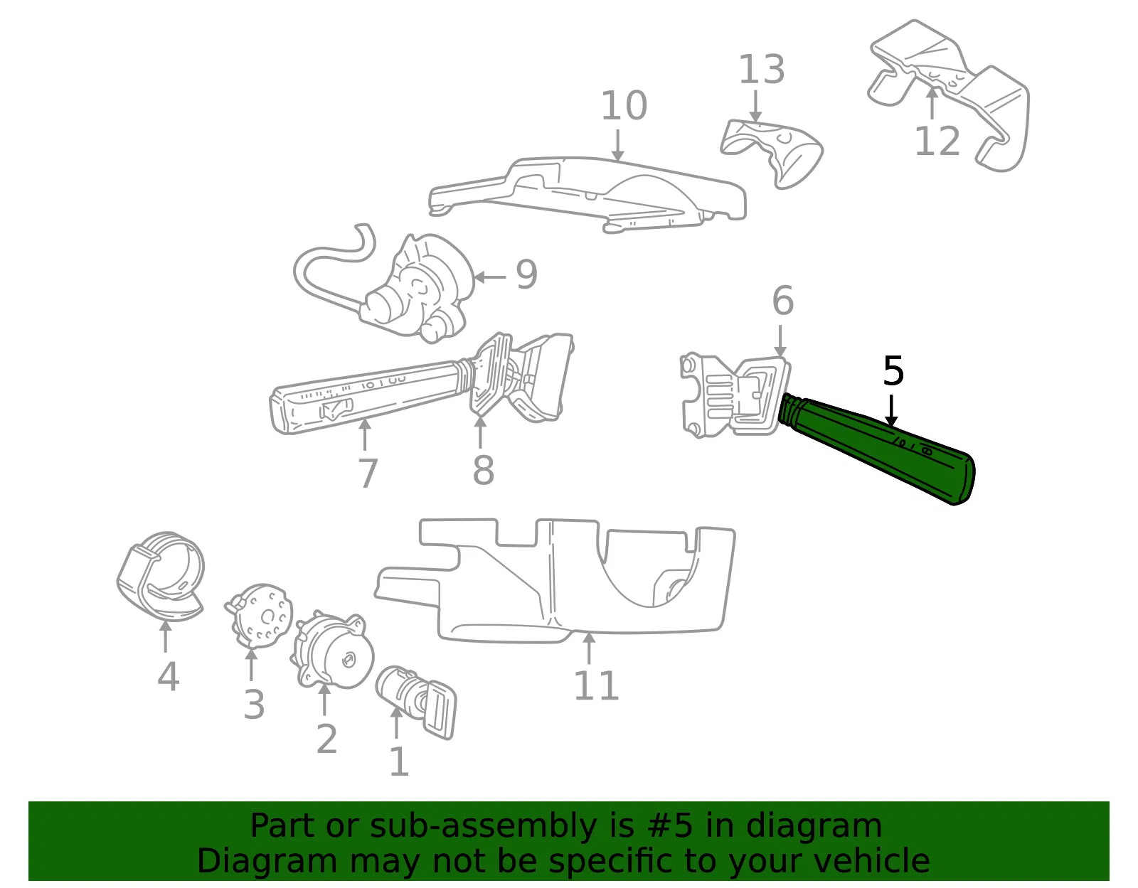 Wiper Switch - Volvo (9162452) - view 2