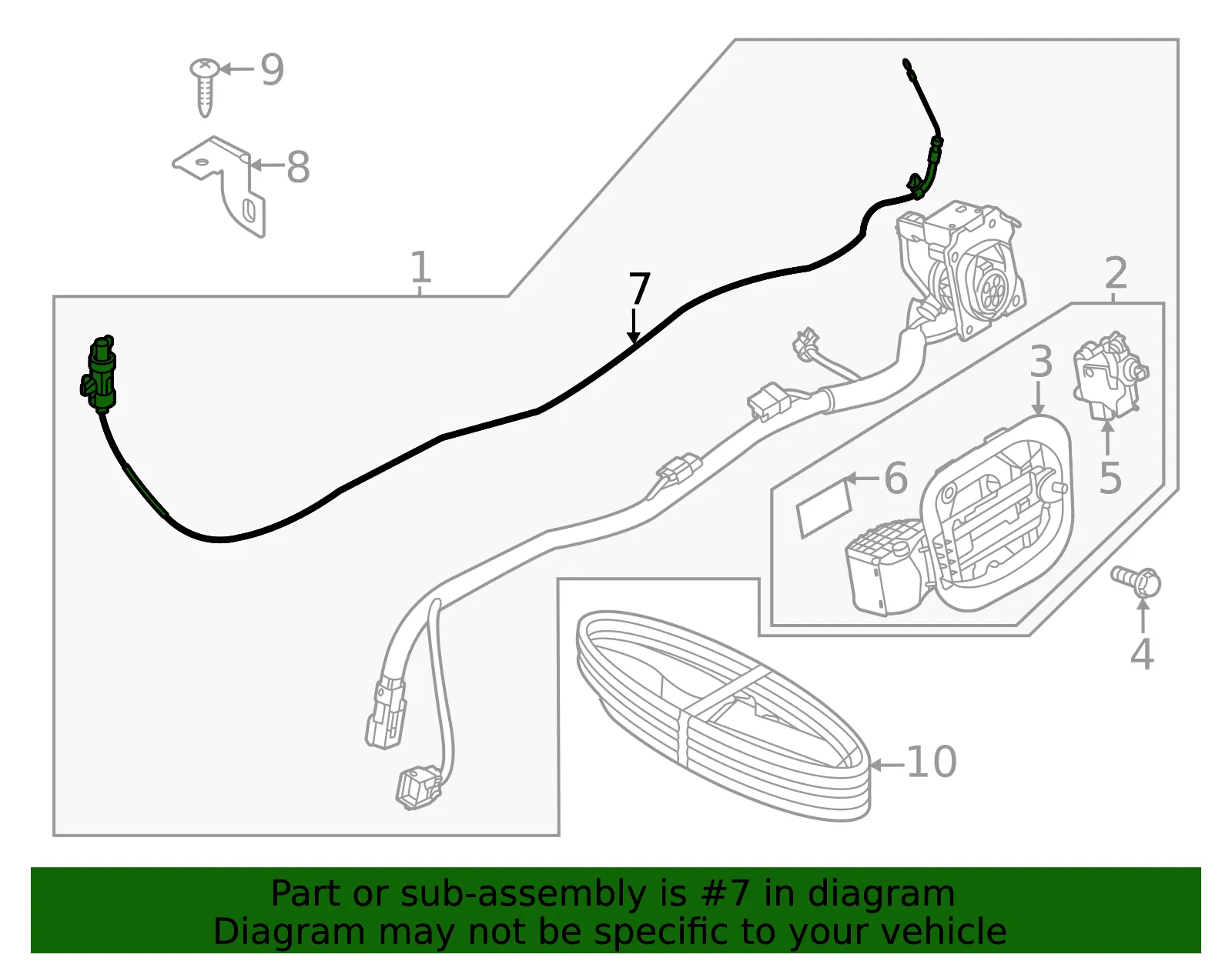 Actuator Cable - Kia (91689-AT010) - view 2