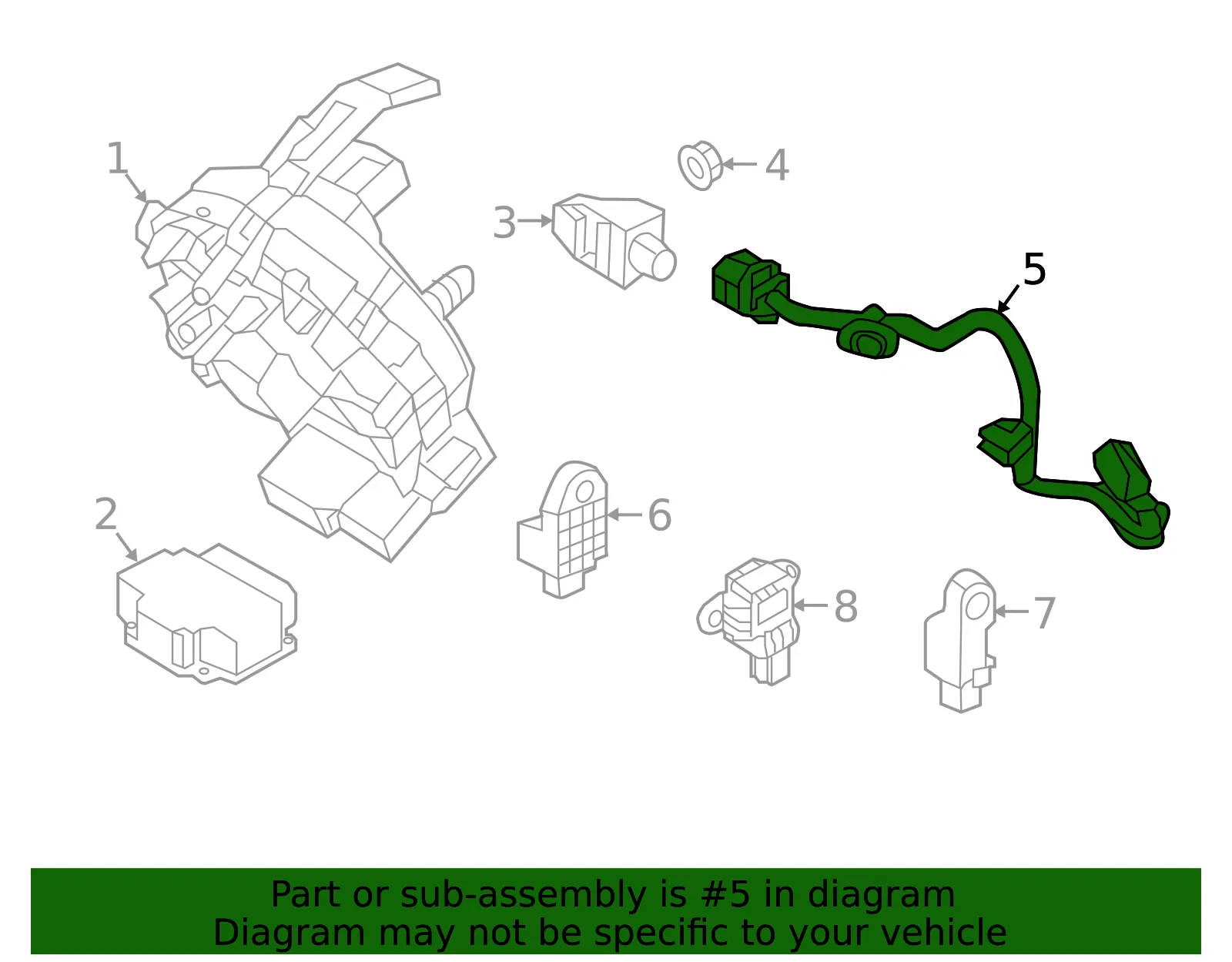 Wire Harness - Kia (91711-D4000) - view 2