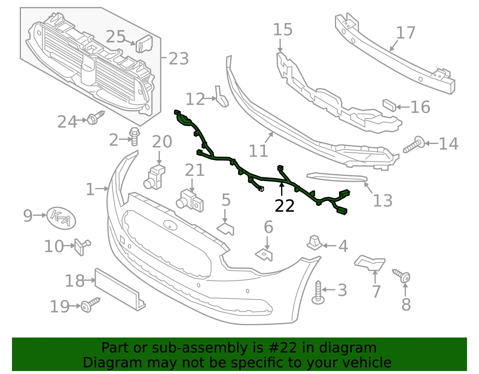 Wire Harness - Kia (91845-3T070) - view 2