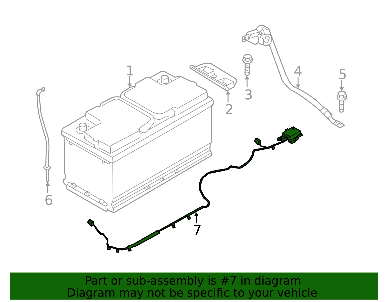 Battery Cable - Kia (91850-3T021) - view 2