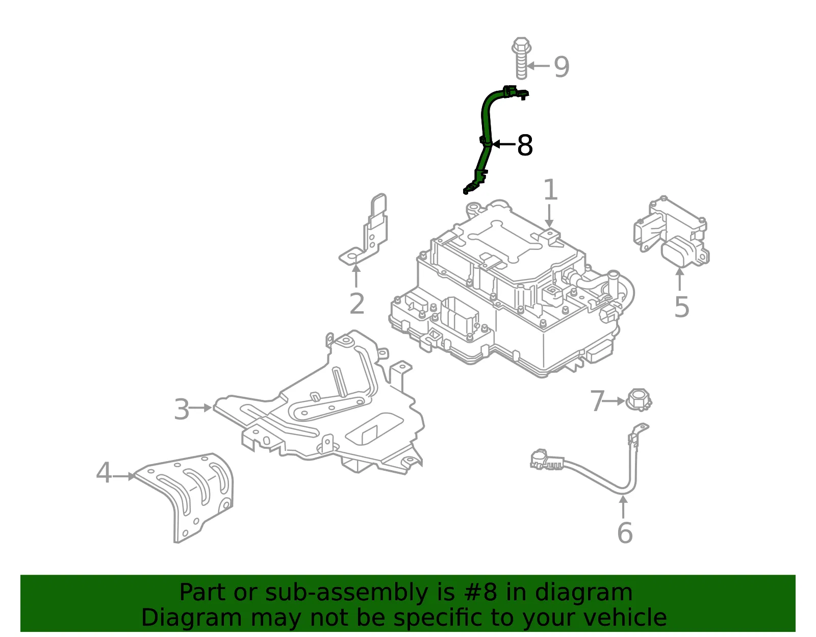 Battery Cable - Kia (91850-4C010) - view 2