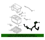 Battery Cable - Kia (91850-K0460) - view 4