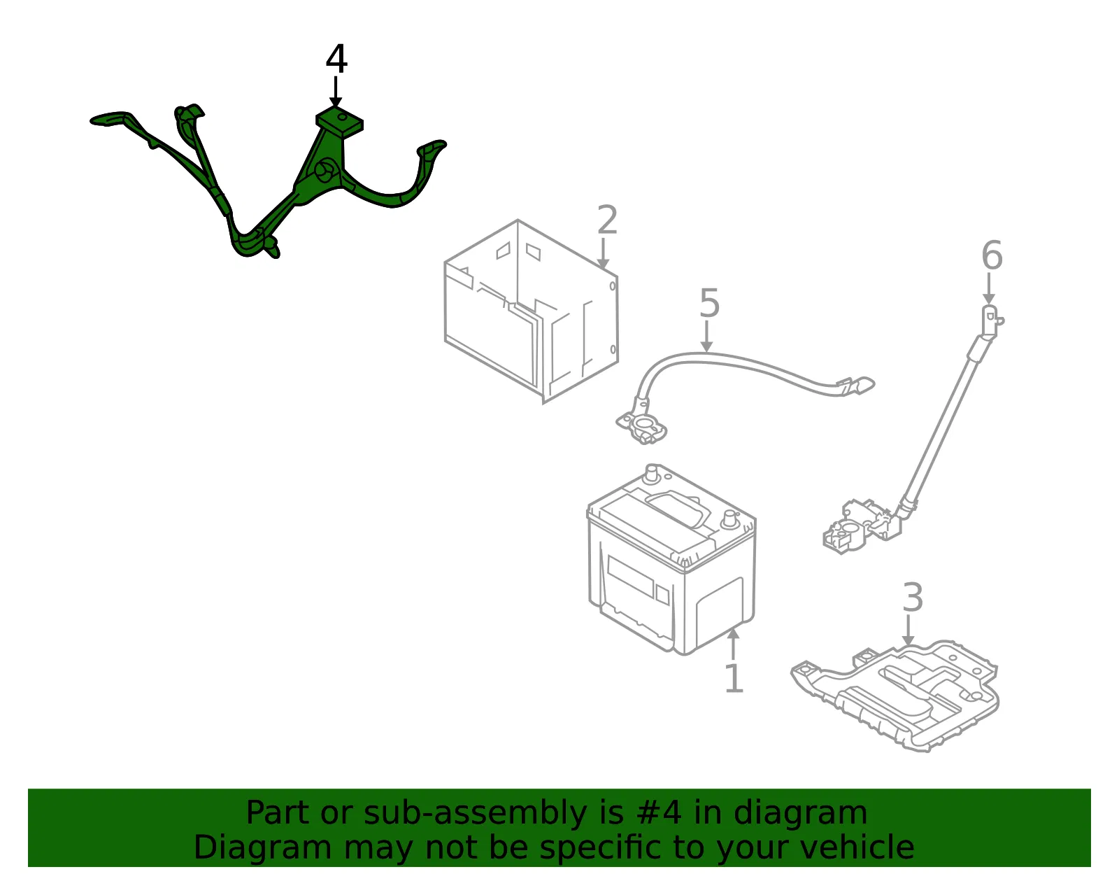 Battery Cable - Kia (91851-2K231) - view 2