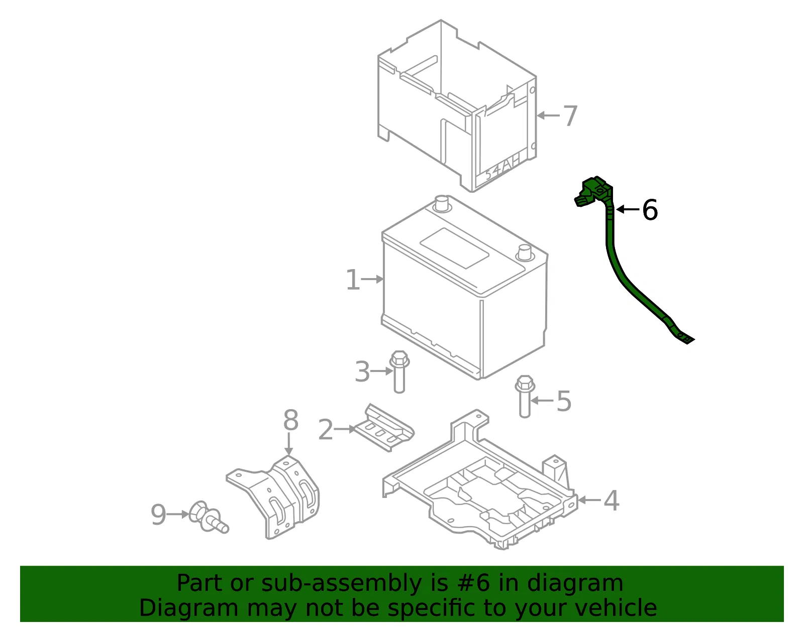 Battery Cable - Kia (91851-C6200) - view 2