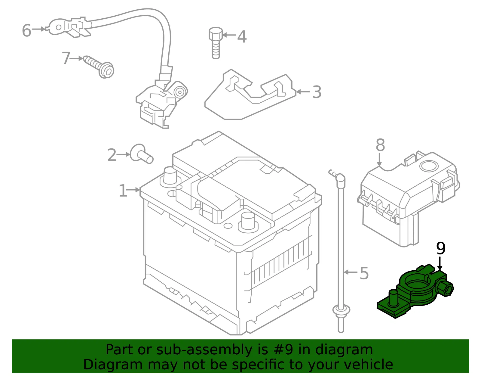 Battery Cable Terminal End - Kia (91860-2F020) - view 2