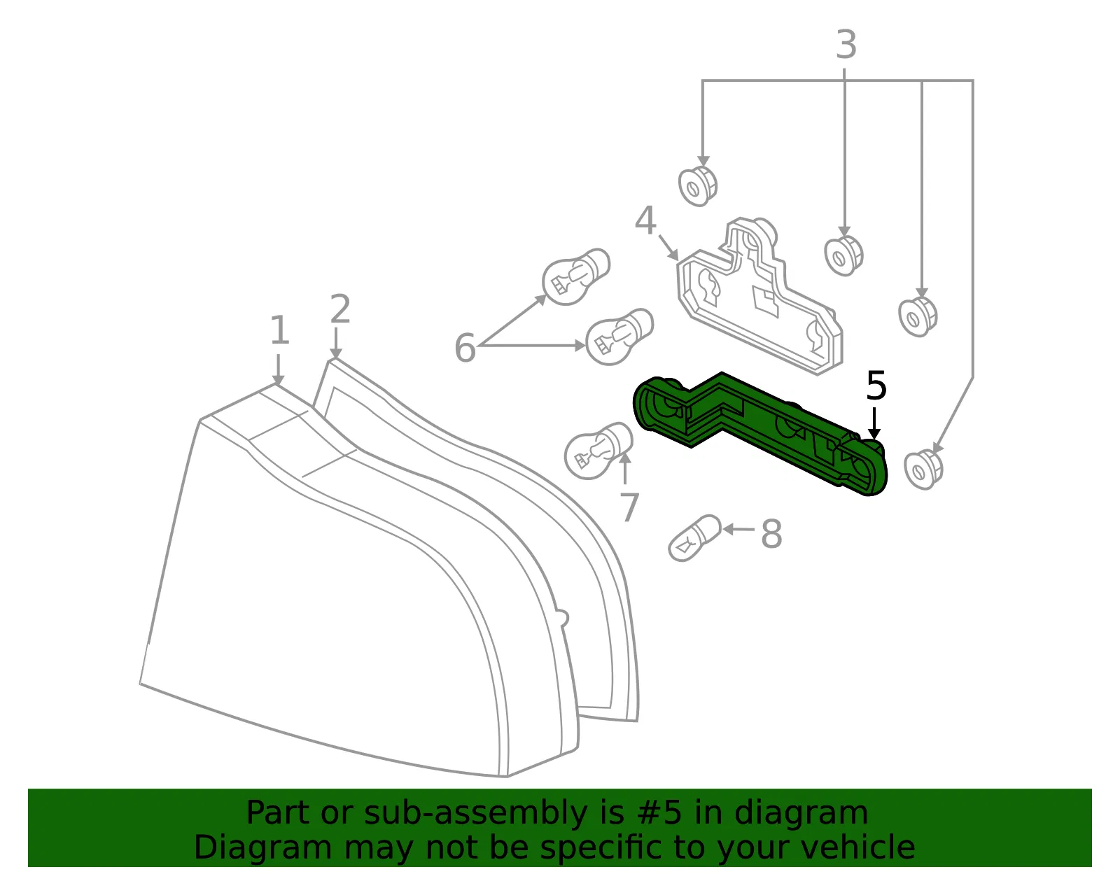 Tail Light Socket - Volvo (9187930) - view 3