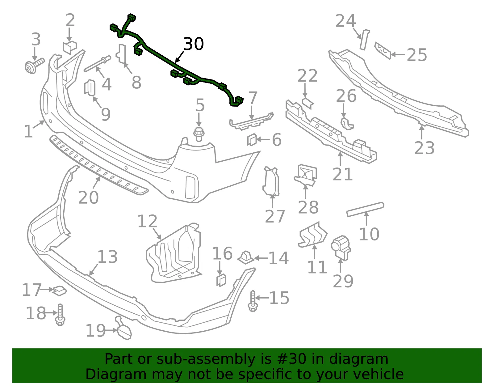 Wire Harness - Kia (91880-1U032) - view 2