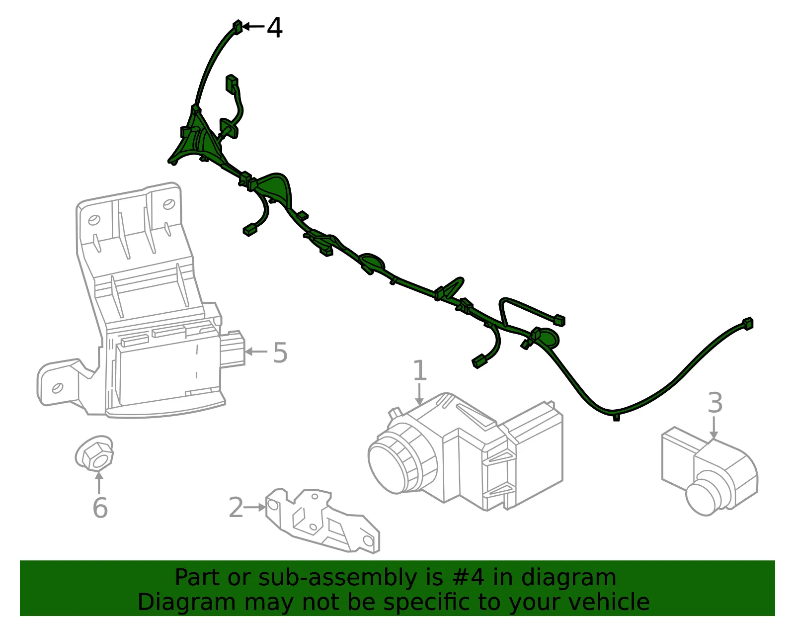 Wire Harness - Kia (91880-CH050) - view 2