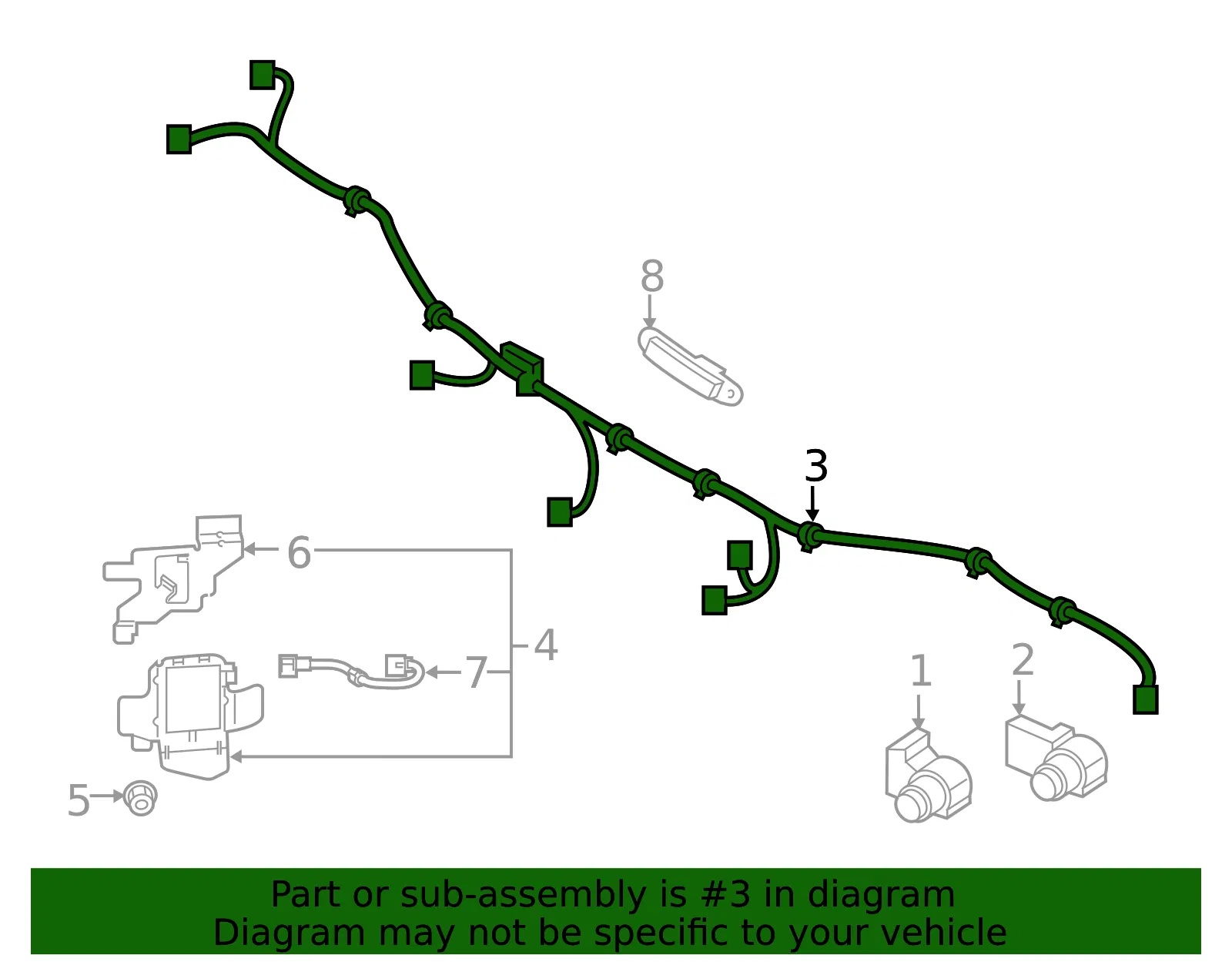Wire Harness - Kia (91880-J5520) - view 2