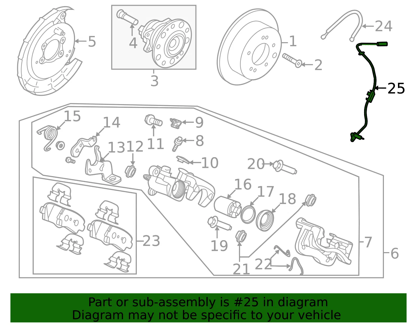 Rear Speed Sensor - Kia (91920-H9300) - view 2