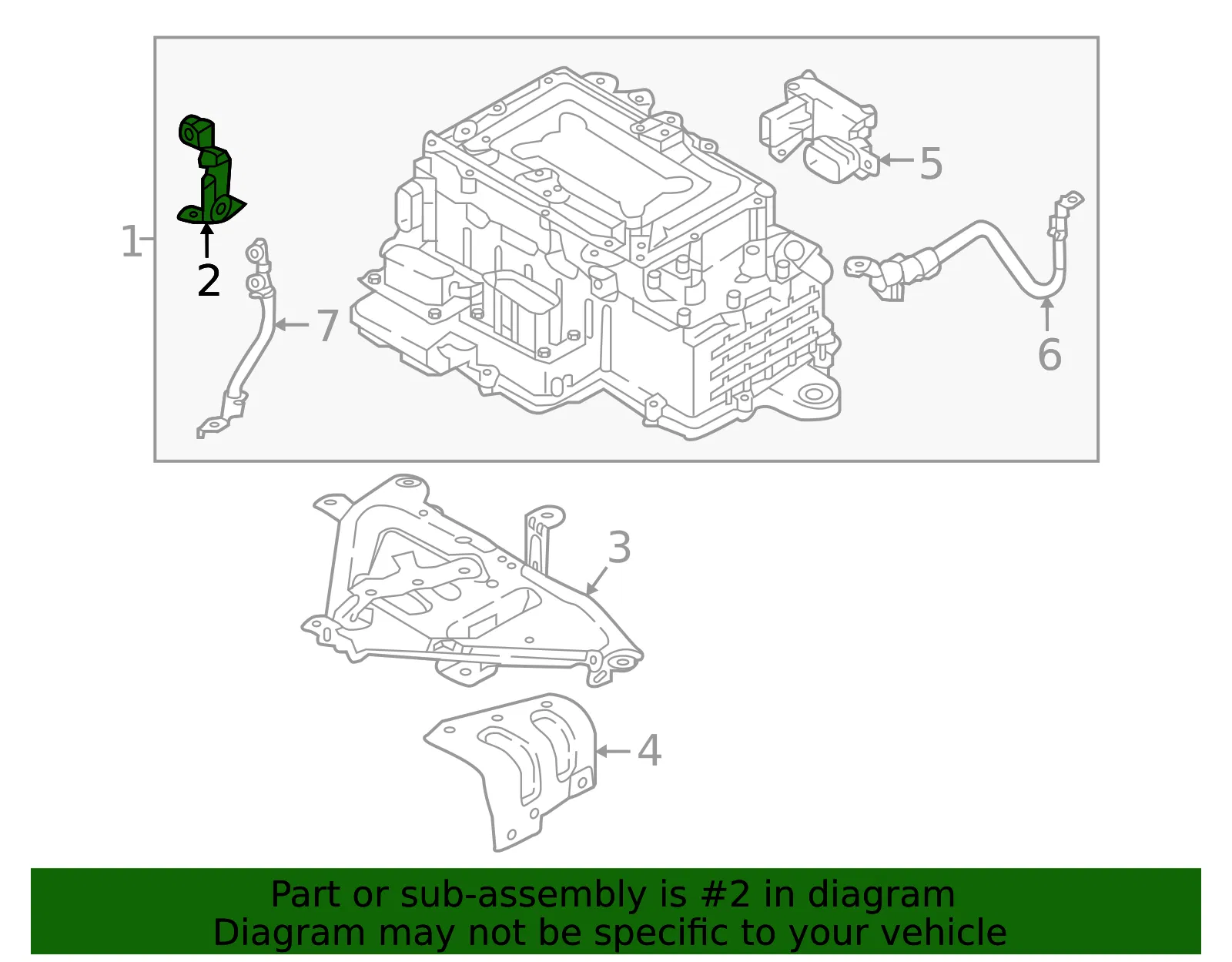 Inverter Bracket - Kia (91931-E6040) - view 2