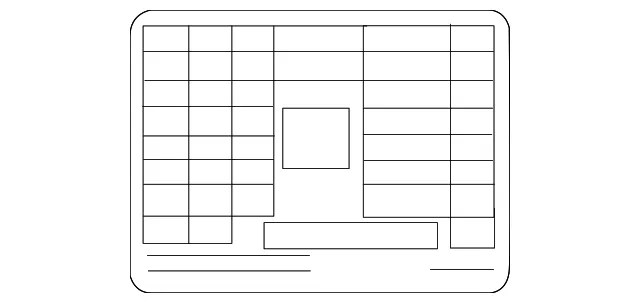 Fuse Box Label - Kia (91941-D5611)