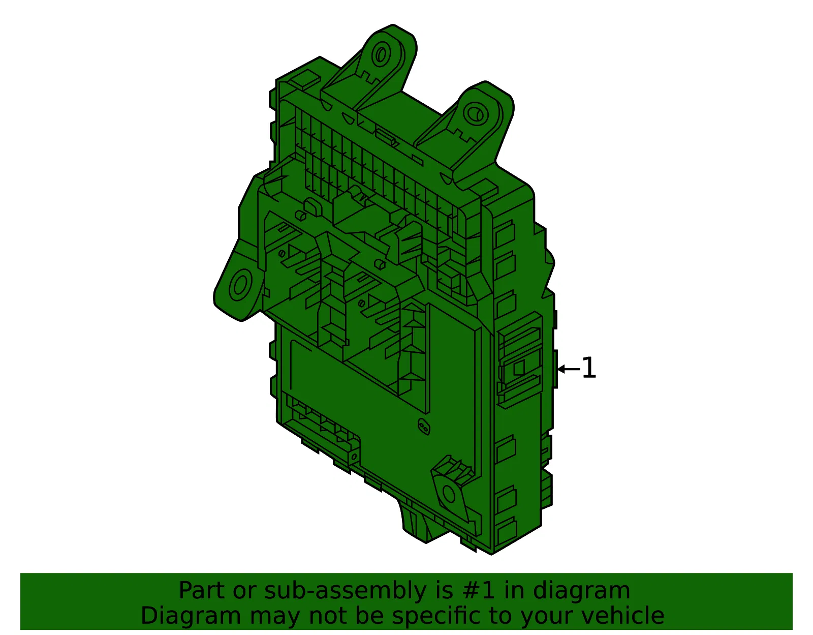 Fuse & Relay Box - Kia (91950-CH210) - view 2