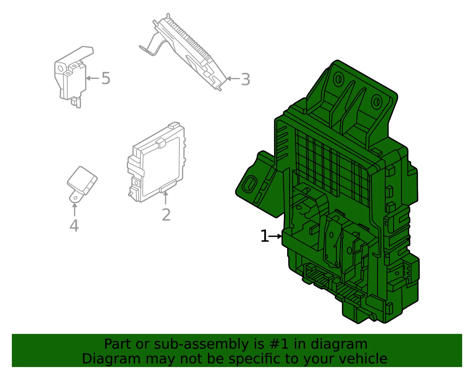 Fuse Box - Kia (91950-CV180) - view 2