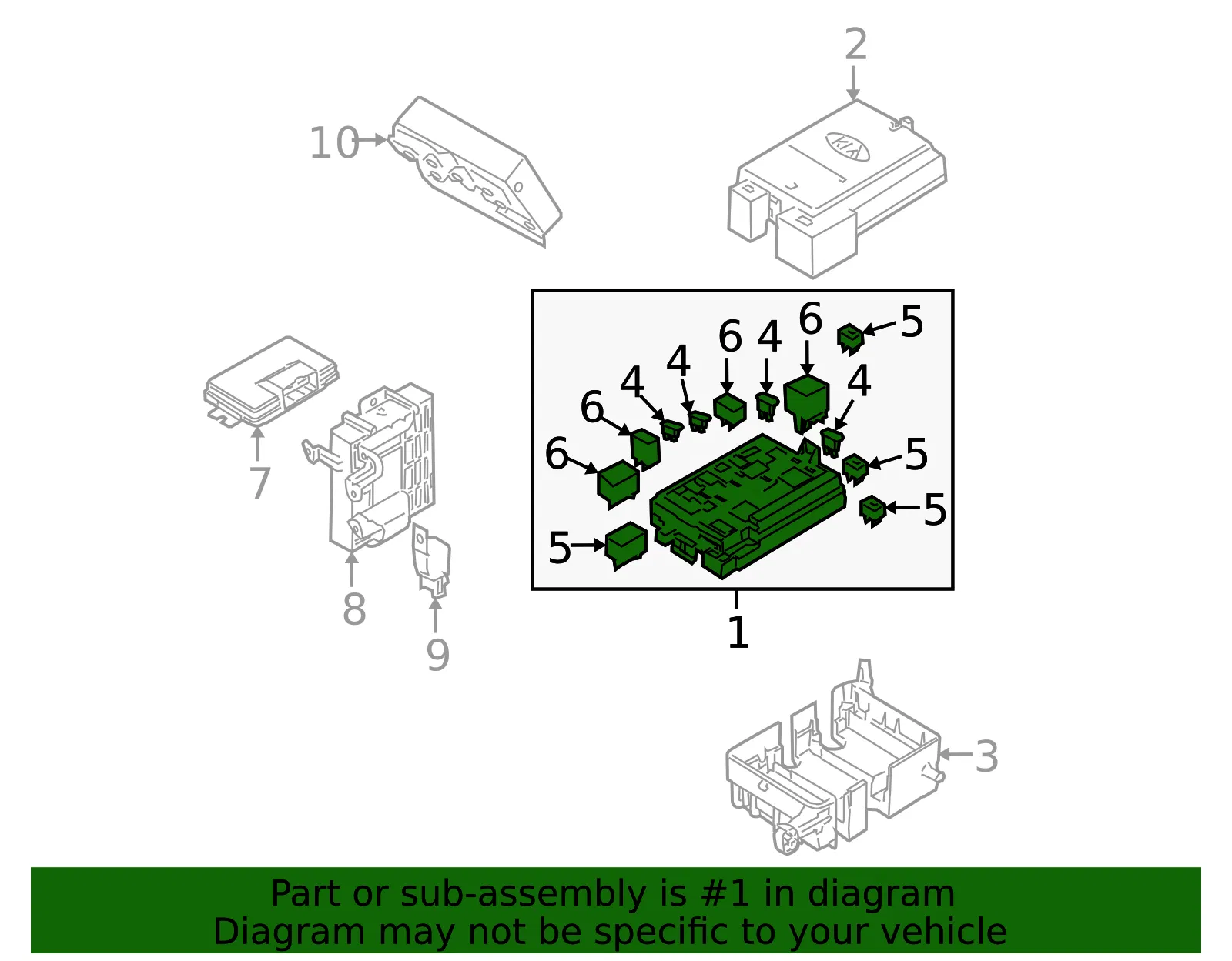 Fuse Box - Kia (91951-1F210) - view 2