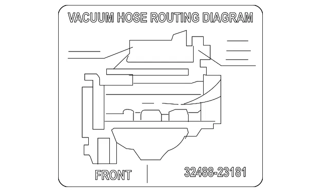 Fuse Box Label - Kia (91951-2F020)
