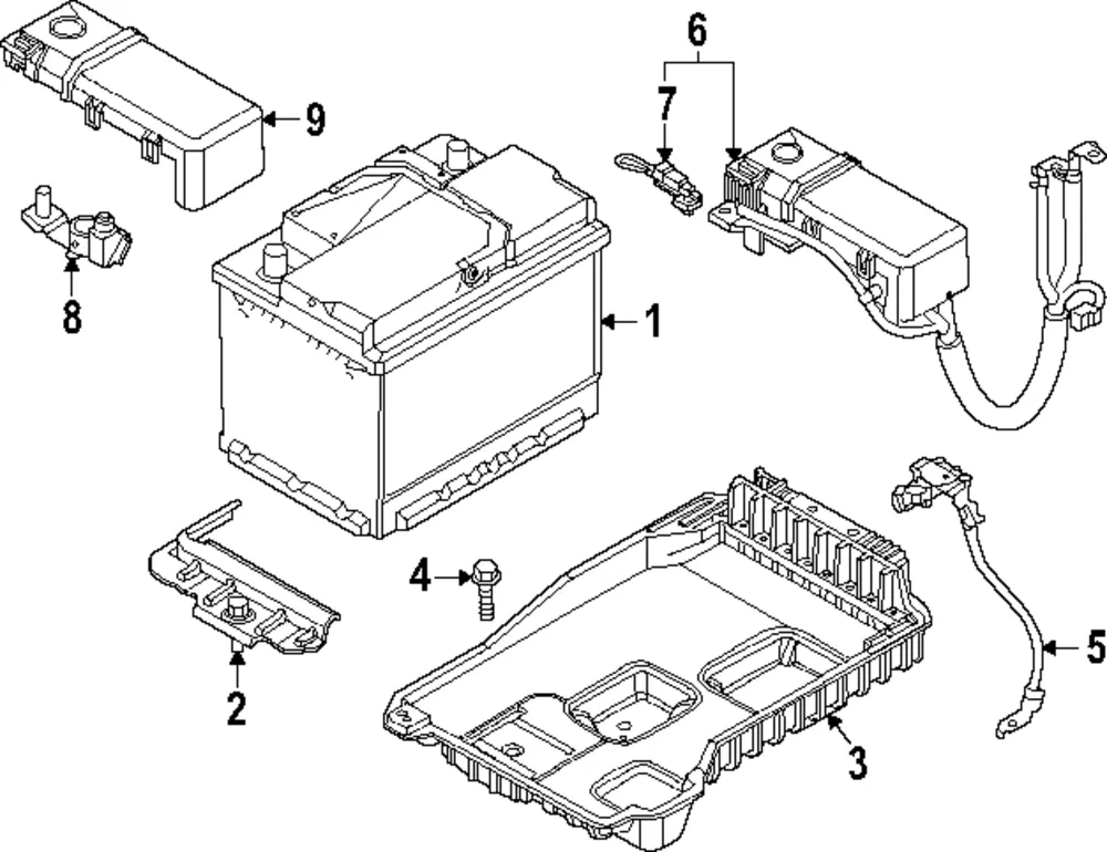 Battery Cable Connector - Kia (919J5-DO000)
