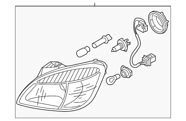 Headlamp Assembly - Driver's Side (LH) - Kia (92101-1G610)